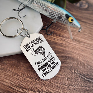 Funny Fishing Keychains Just another beer drinker with a Fishing problem