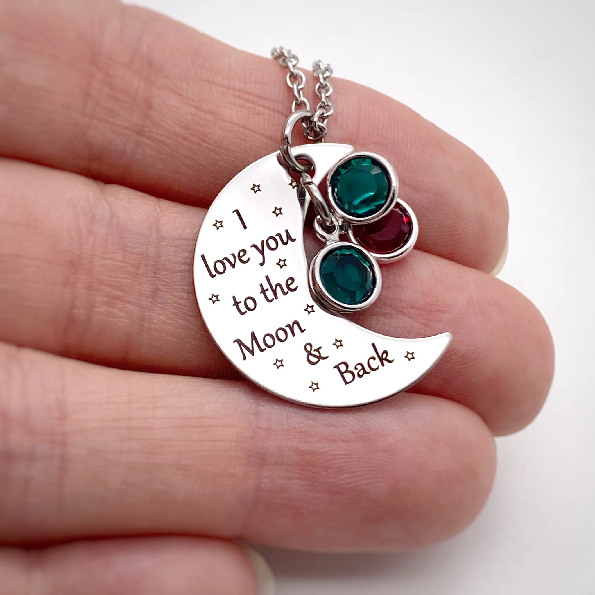 Love You To The Moon And Back Rose Gold Pendants – C0435 – 2, 5 Or 10 Pieces Wholesale