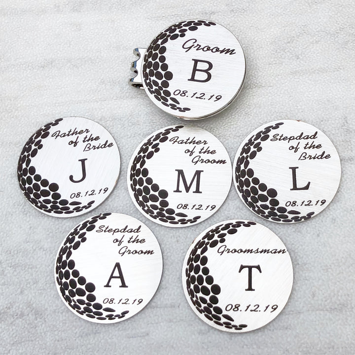 1 inch golf ball markers magnetic hat clip groom father of the bride groom stepdad of the bride groomsman