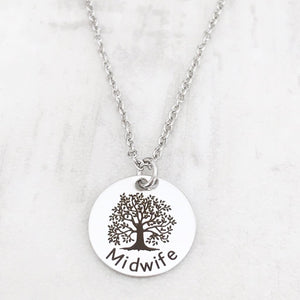 Midwife Tree of Life Silver Necklace