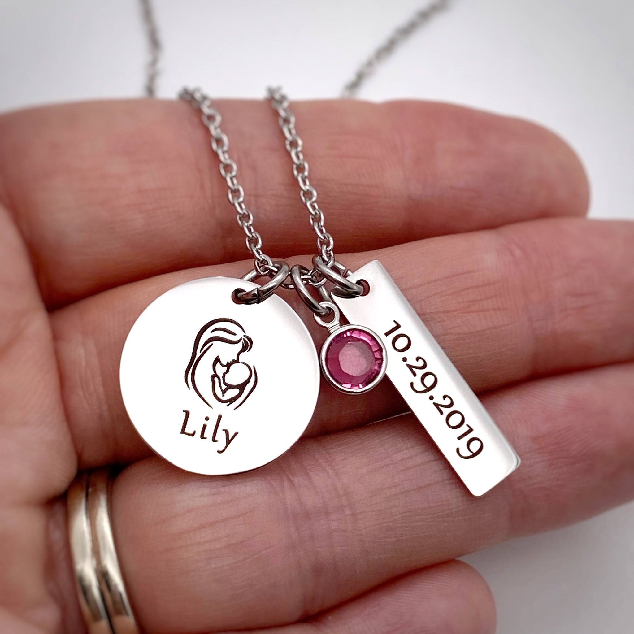 Amazon.com : Cross Dancing Necklace - New Mother Message Card Jewelry for  Wife New Father New Parents Mommy New Baby New Born Toddler for Mother's  Day Birthday Or : Sports & Outdoors
