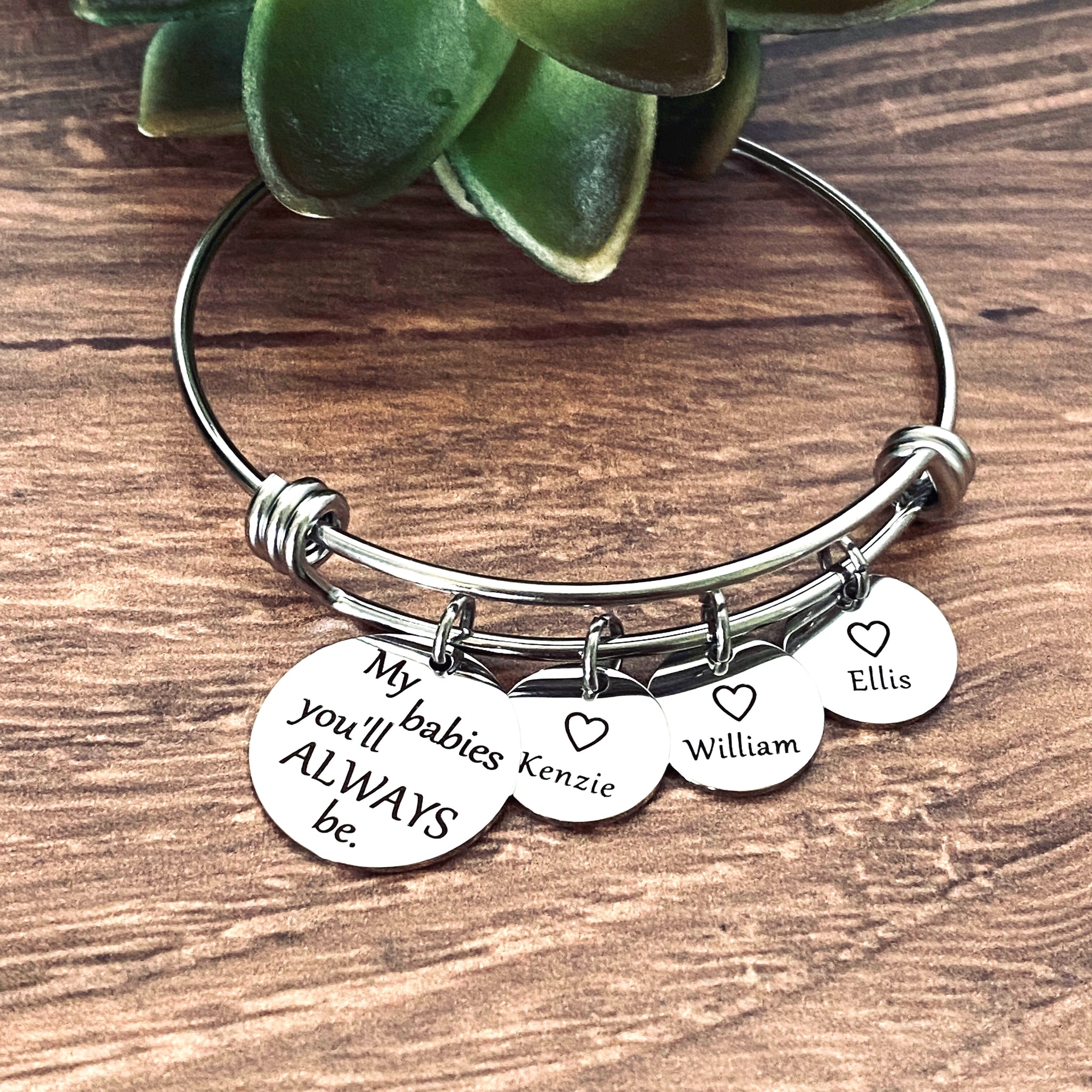  Personalized Initial Bracelet Engraved Letter Charm Bracelet  Paper Clip Chain Jewelry Custom Heart Pendant Best Friend Birthday Gift  -P-BR-MH : Handmade Products