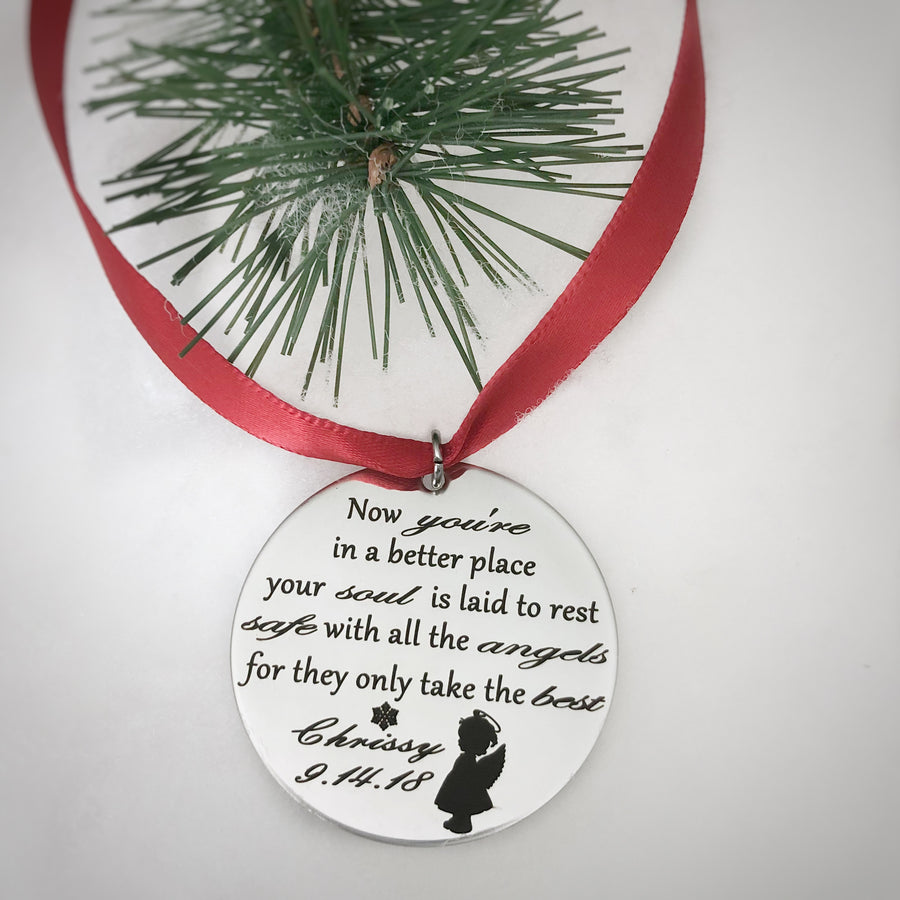 daughter in heaven christmas tree keepsake ornament for young girl