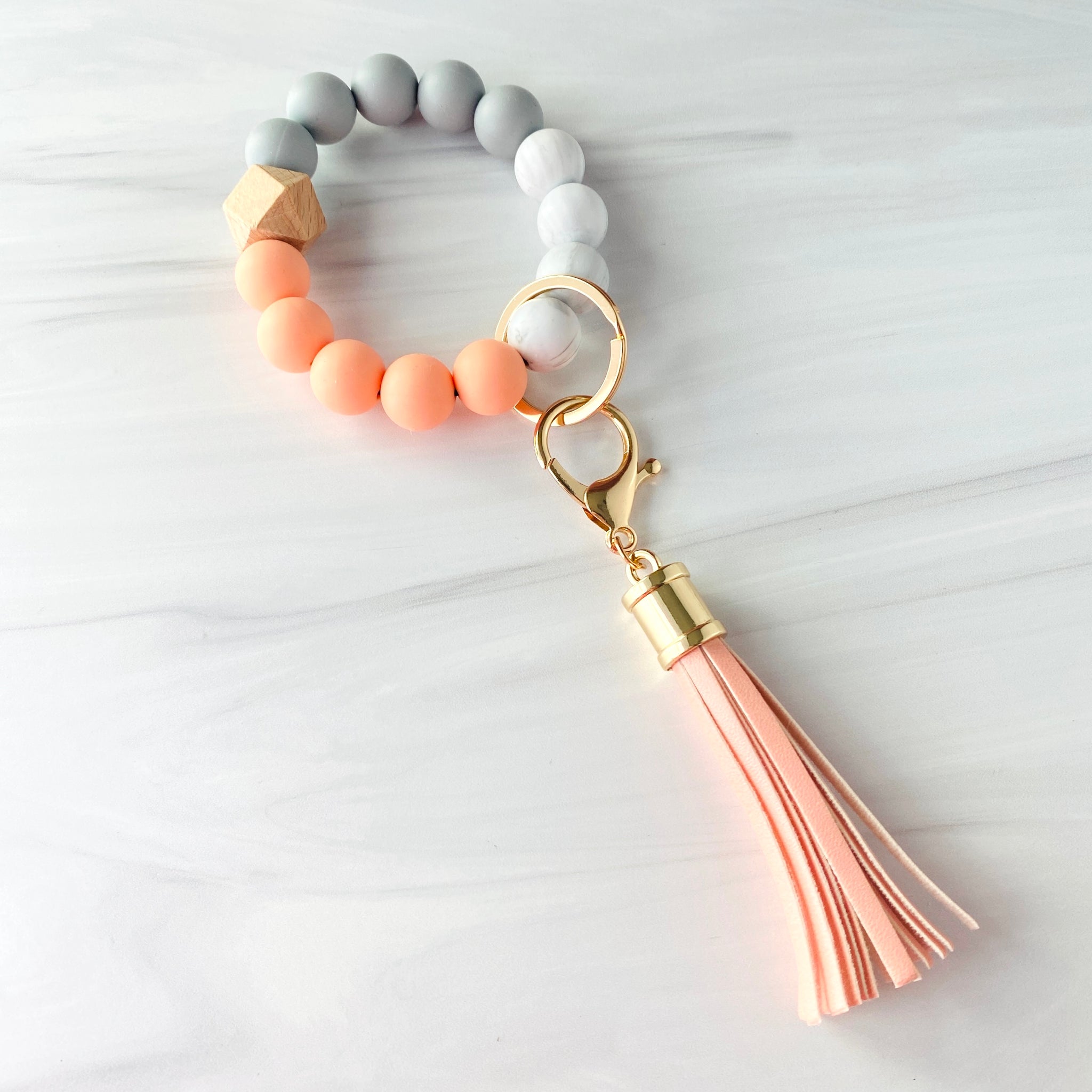 Silicone Beaded Keychain Wristlet Tutorial » The Denver Housewife