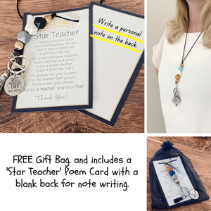 Silicone Beaded Teacher’s Lanyard – Stamps of Love, LLC