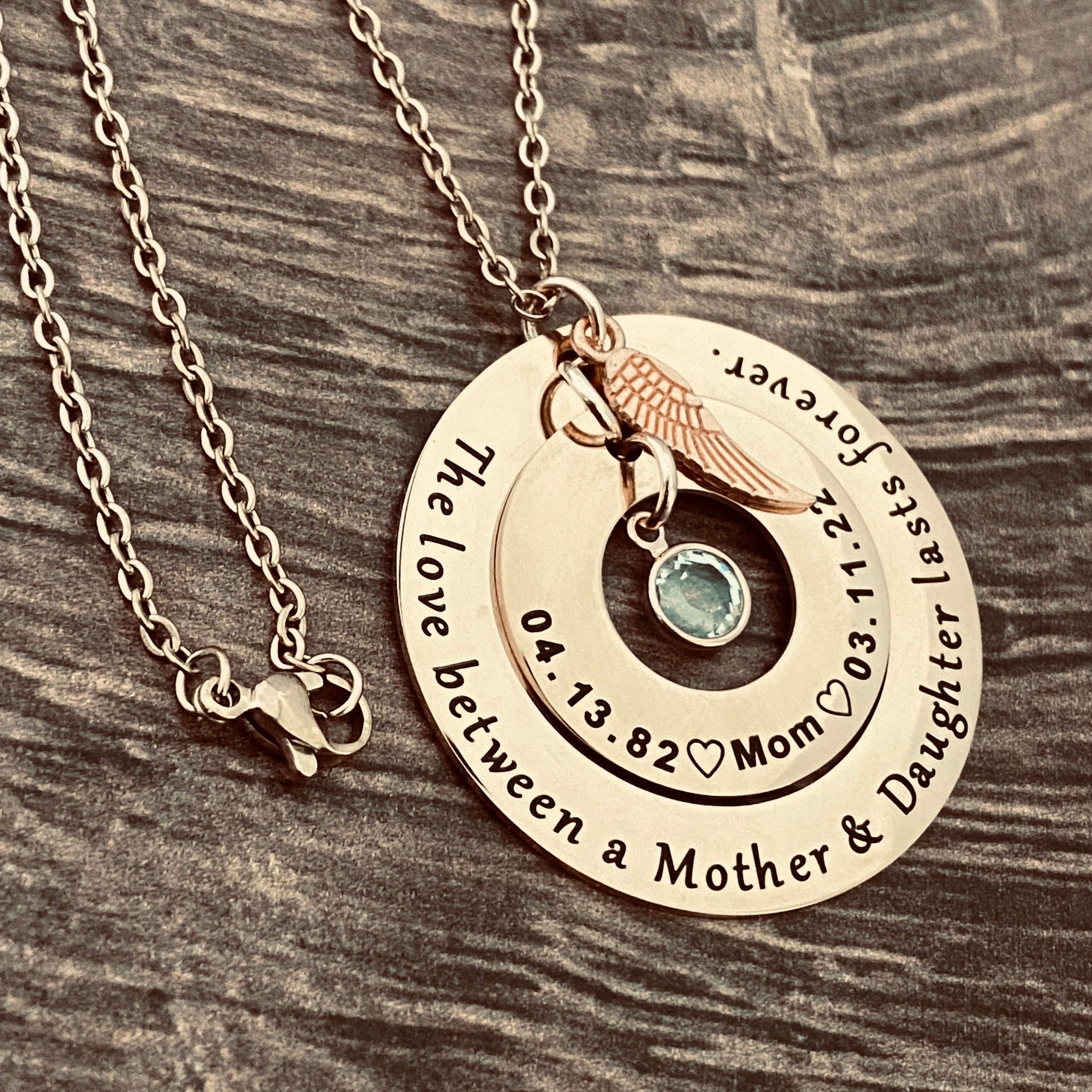 Mothers Day Mother Daughter Necklace Set Gifts For Mom Gift For Wife Heart  Necklace New Mom Gift Mother Of The Bride Gift