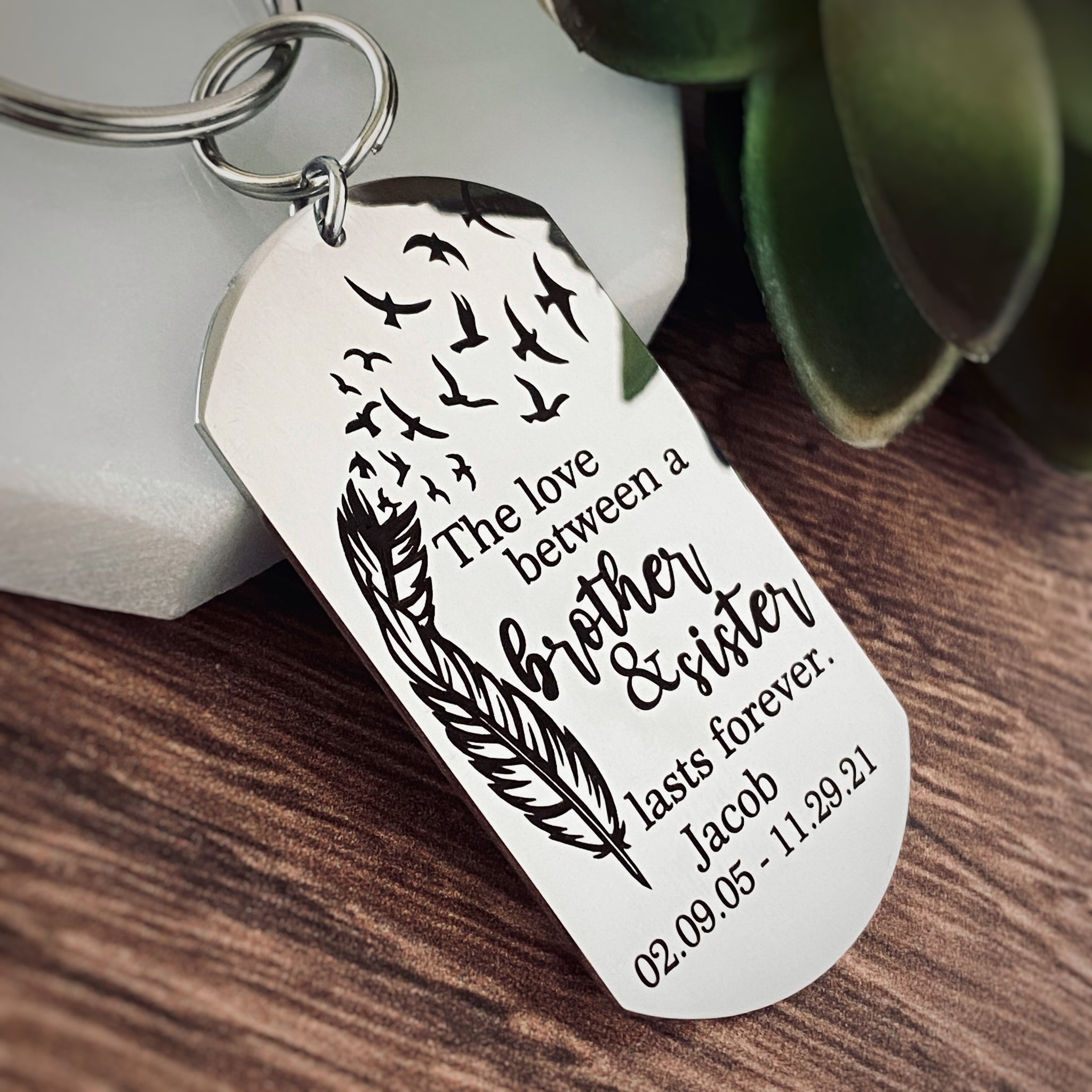 I Love You Forever Inspirational Keychain Best Father Mother Son Daughter  Gift Family Member Key Rings