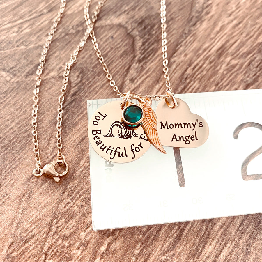 Too Beautiful for Earth Miscarriage Necklace