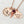 Rose Gold Round pendant charm necklace engraved with infant angel baby and phrase "Too beautiful for earth" along with an angel wing charm, february birthstone and heart charm engraved with "mommy's angel"