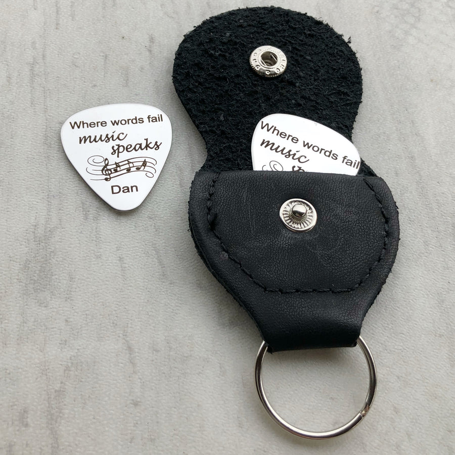 personalized guitar pick gift for music lovers