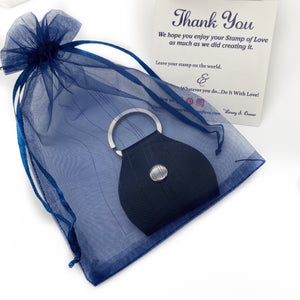 blue organza gift back packaging
